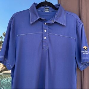 QED Style Navy Blue Scottsdale National Golf Polo L